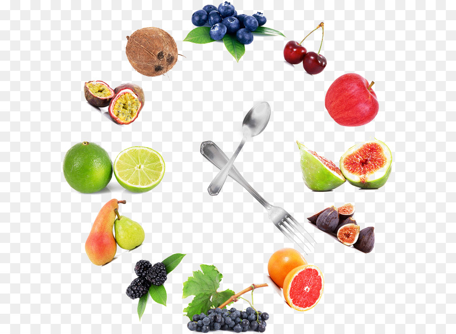 Bio-Lebensmittel-Obst-Gemüse-clipart - Obst-Uhr