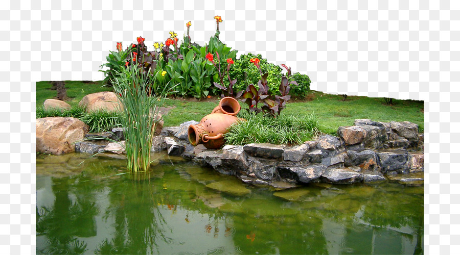 Sân Vườn - Hồ nước nhân tạo vườn