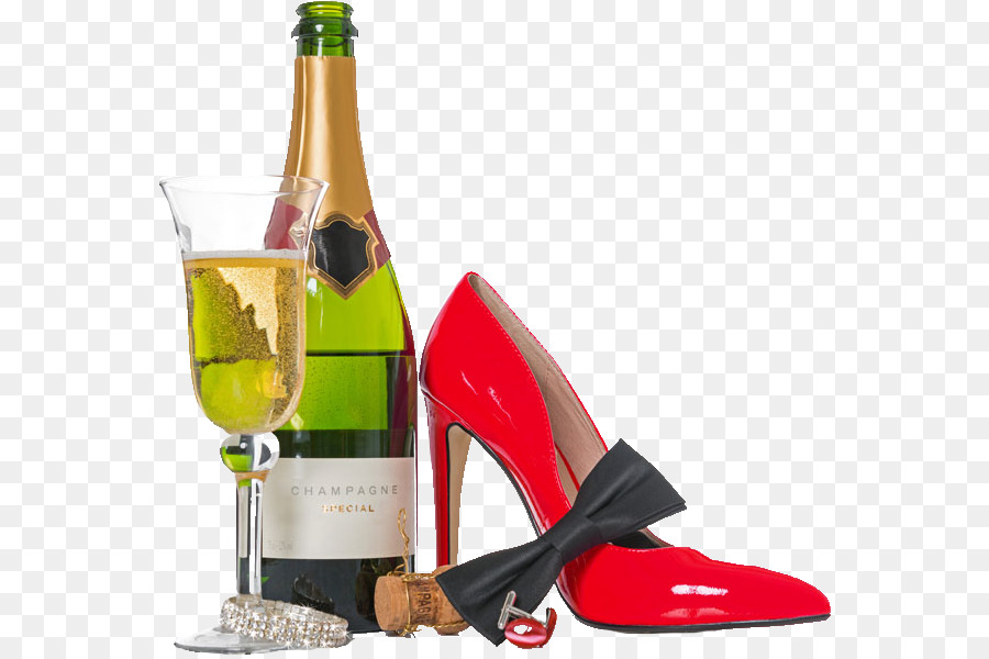 Champagne glass Stock-Fotografie - Champagner mit heels