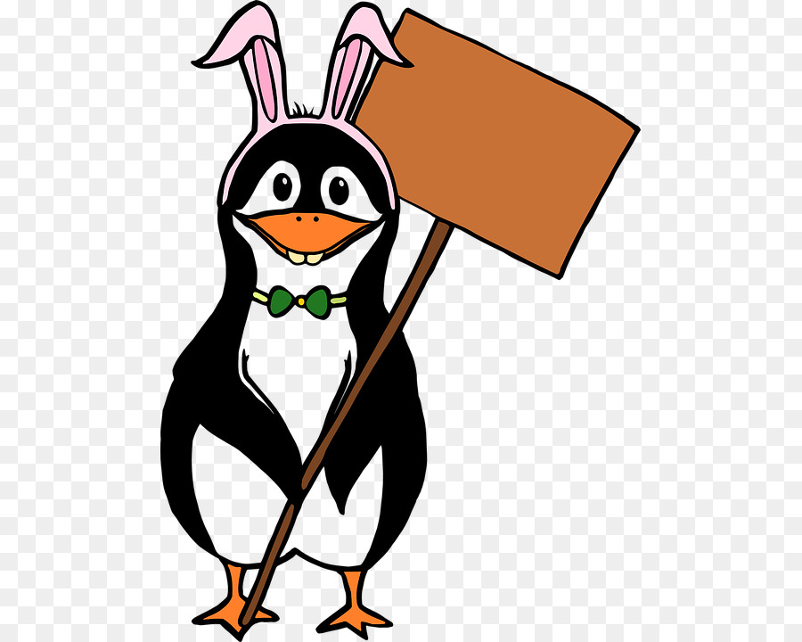 Easter Bunny, chim cánh Cụt, mời Đám Thỏ - Chim cánh cụt bé lời khuyên