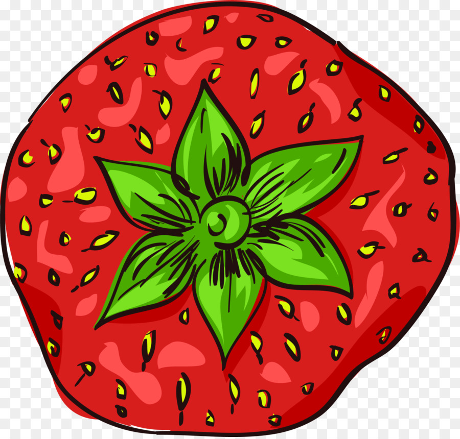 Fragola Aedmaasikas Frutta Auglis - Rosso dipinti a mano di fragola