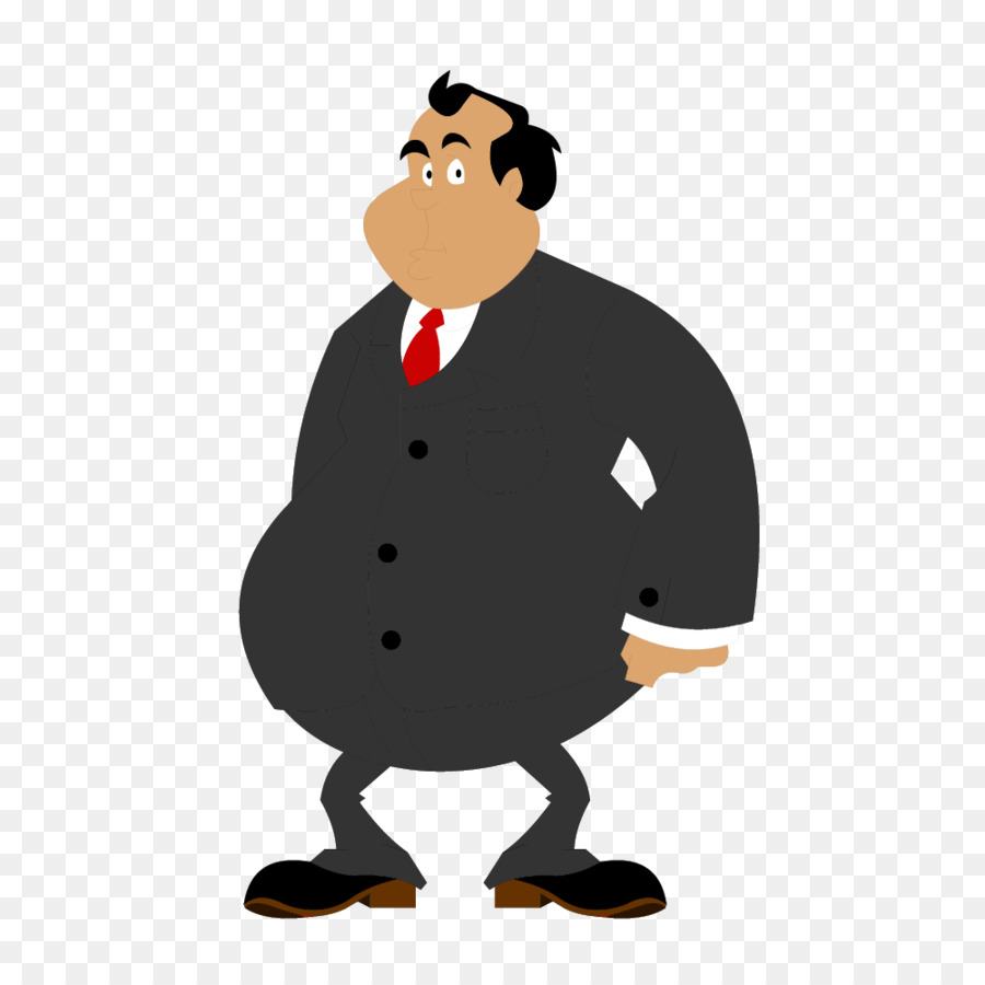 Cartoon Character Lizenzfreie Illustrationen - Vektor-fat man-Anzug