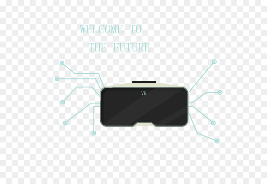 Marke Gadget-Muster - Vektor-Schwarz VR-Technologie-Gläser