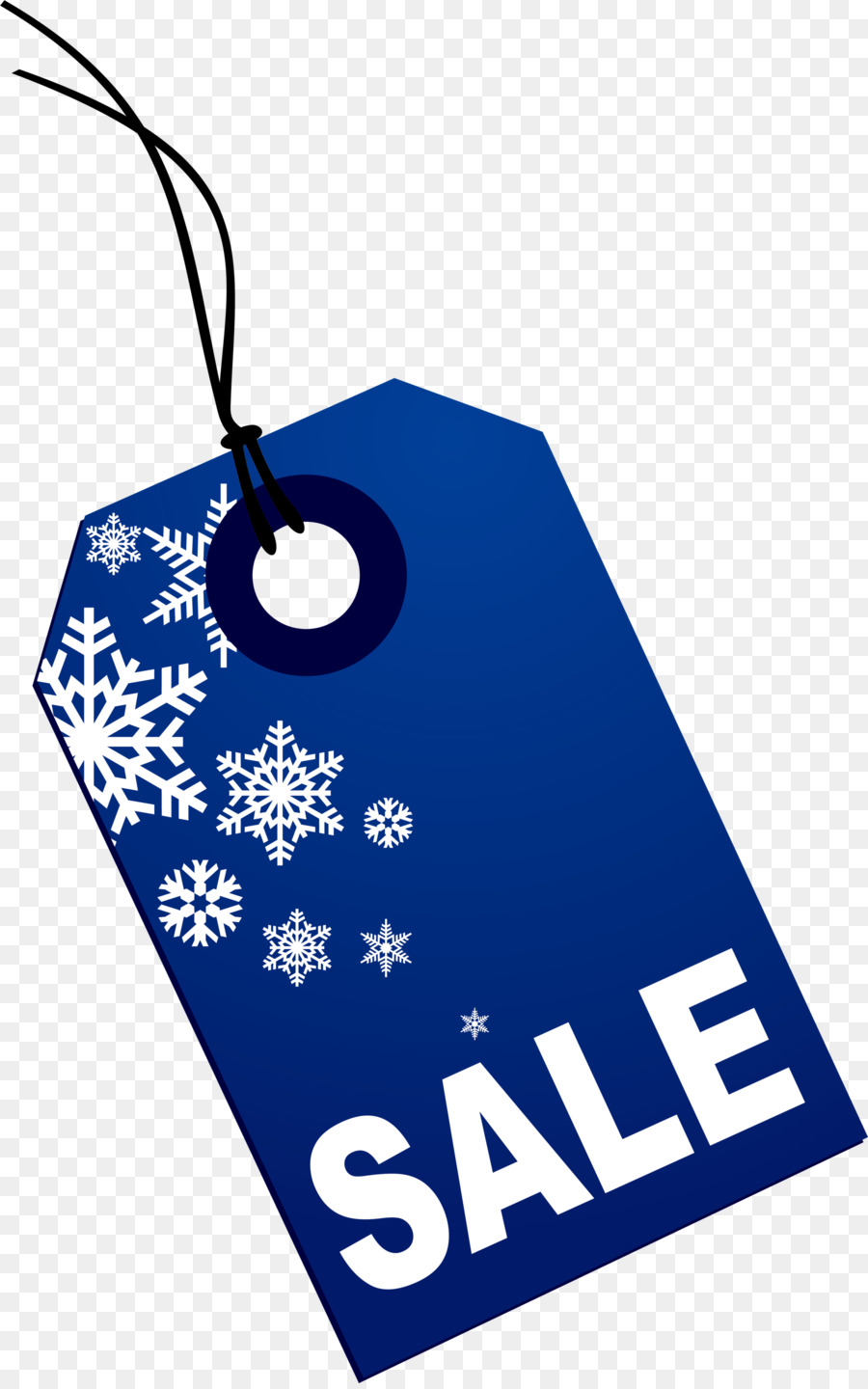 Weihnachten und Urlaub Saison Vertrieb Clip-art - Blaue Schneeflocke Etikett