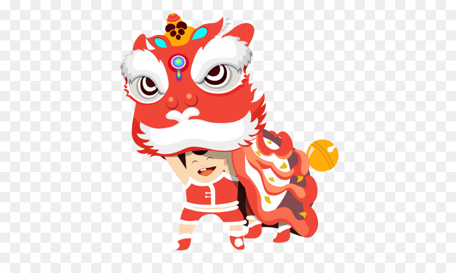 Chinese New Year Lion Dance Cartoon png download - 3163*1841 - Free  Transparent Lion png Download. - CleanPNG / KissPNG