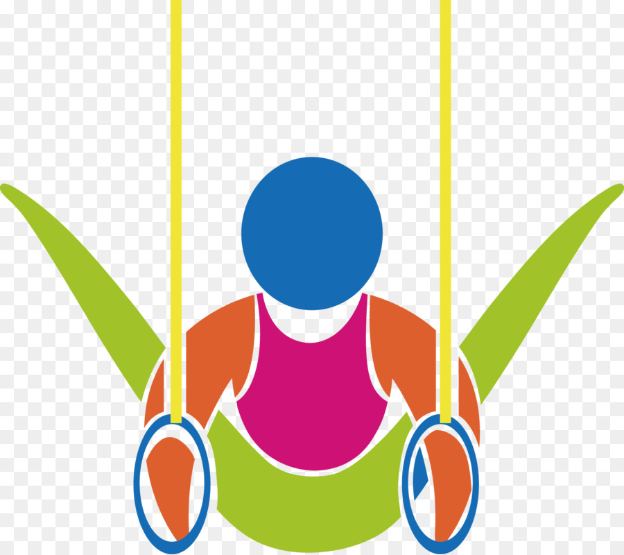 Gymnastik Ringe Parallel bars-Symbol - Vektor-gymnastik-Auftritte