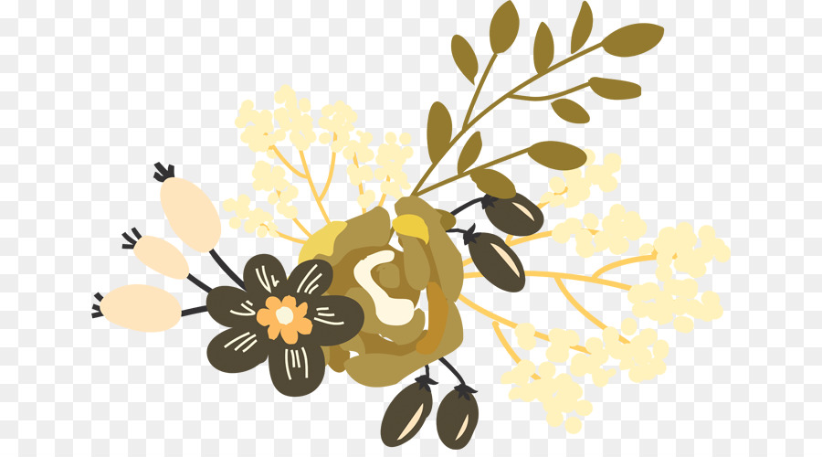 Aquarell-Blumen-Logo - Aquarell-Blumen-Dekoration