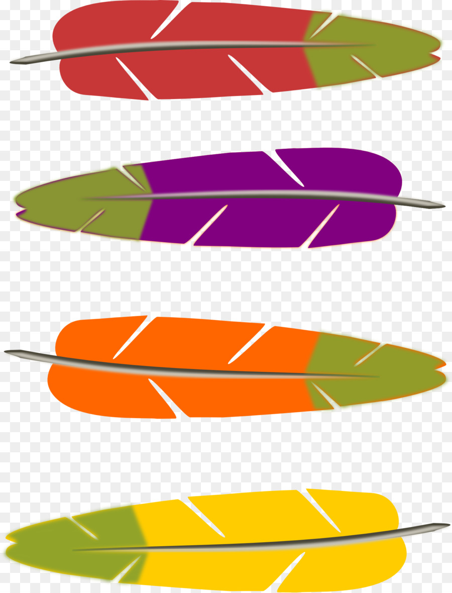 Uccello Piuma Clip art - piume colorate