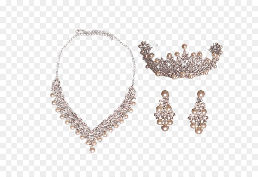 Halskette Ohrring Krone Braut - Ziemlich weibliche Braut Kopfschmuck Krone-Quadrat-Halskette