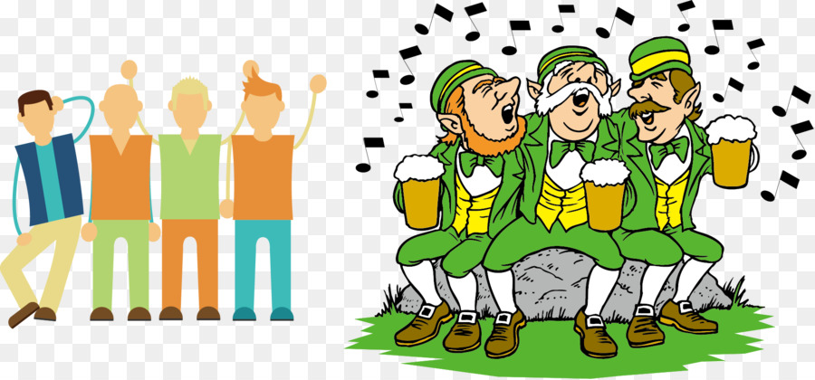 Irland-Hochzeits-Einladung Saint Patricks Day 17. März Iren - Trinken Vektor Freund element