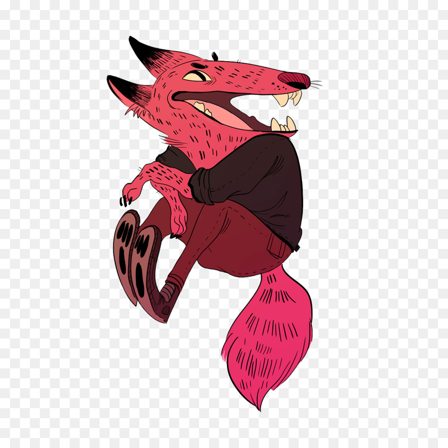 Phim hoạt hình Vẽ tấm Hình minh Họa nhân Vật - đỏ fox