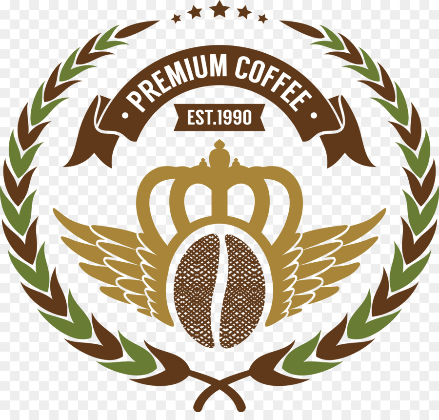 Coffee bean Cafe - Kaffee-label-design