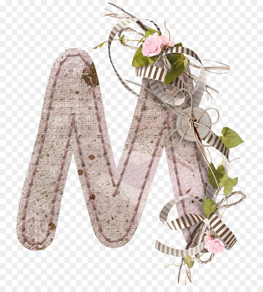 Buchstaben M - Blumen-Dekoration Buchstaben M