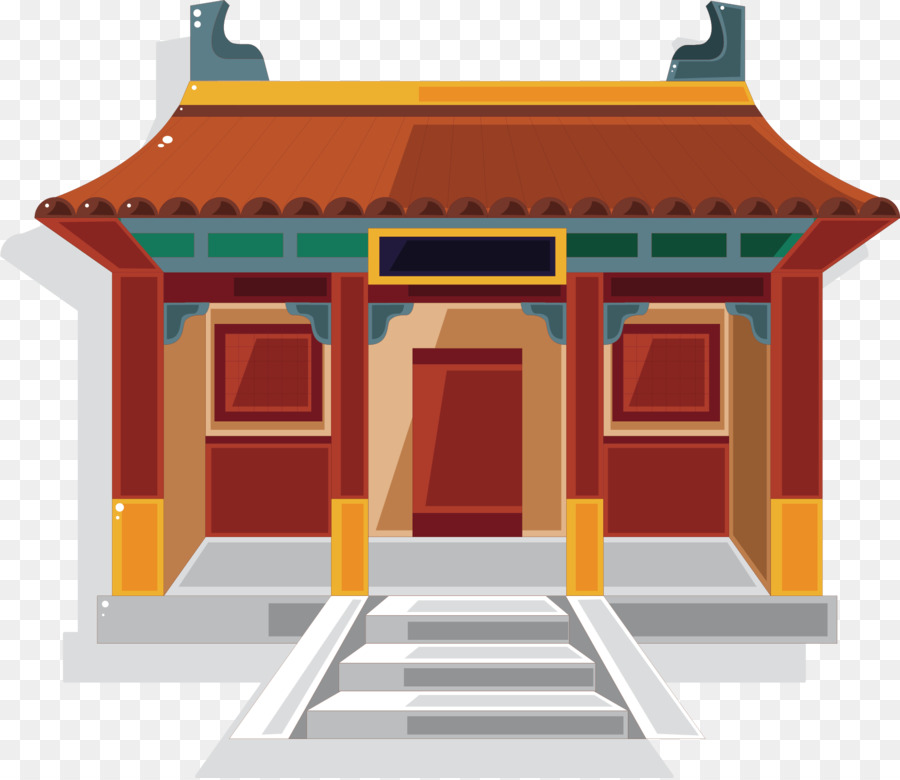 Chinesischer Tempel, chinesische Pagode-clipart - der alte Tempel