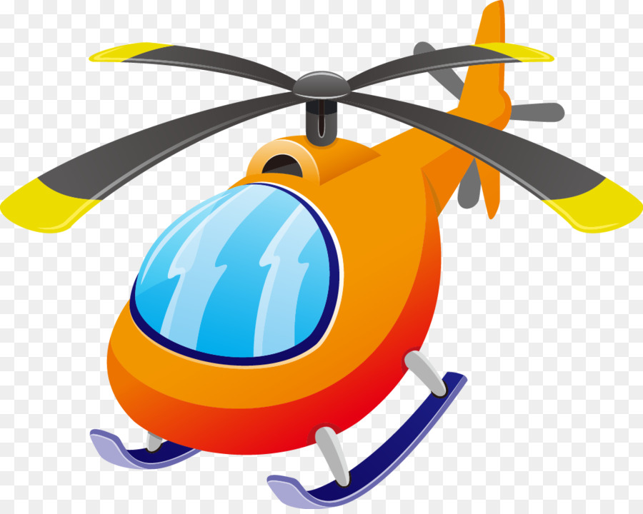 Flugzeug-Flugzeug-Hubschrauber - Cartoon-Flugzeug