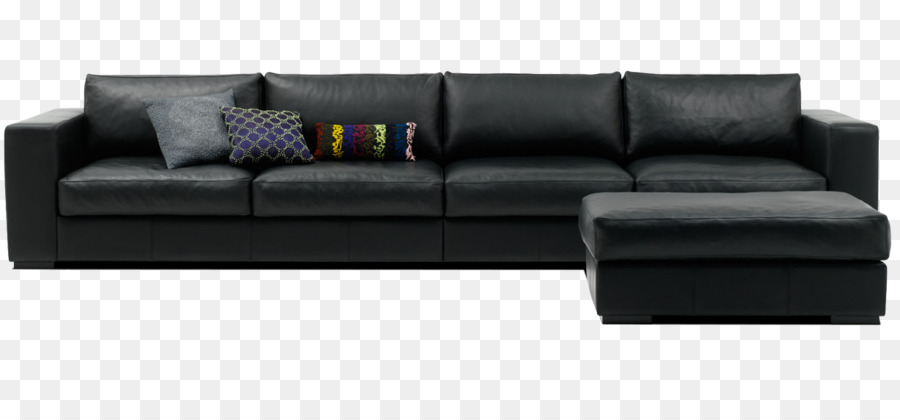 Da Đen trên Ghế Sofa - Thiết lập của thanh lịch đen sofa