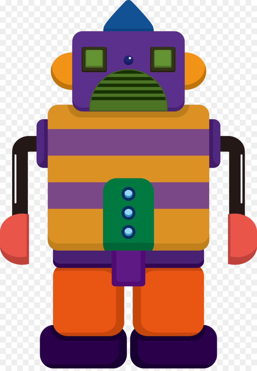 Roboter clipart - Farbe Roboter