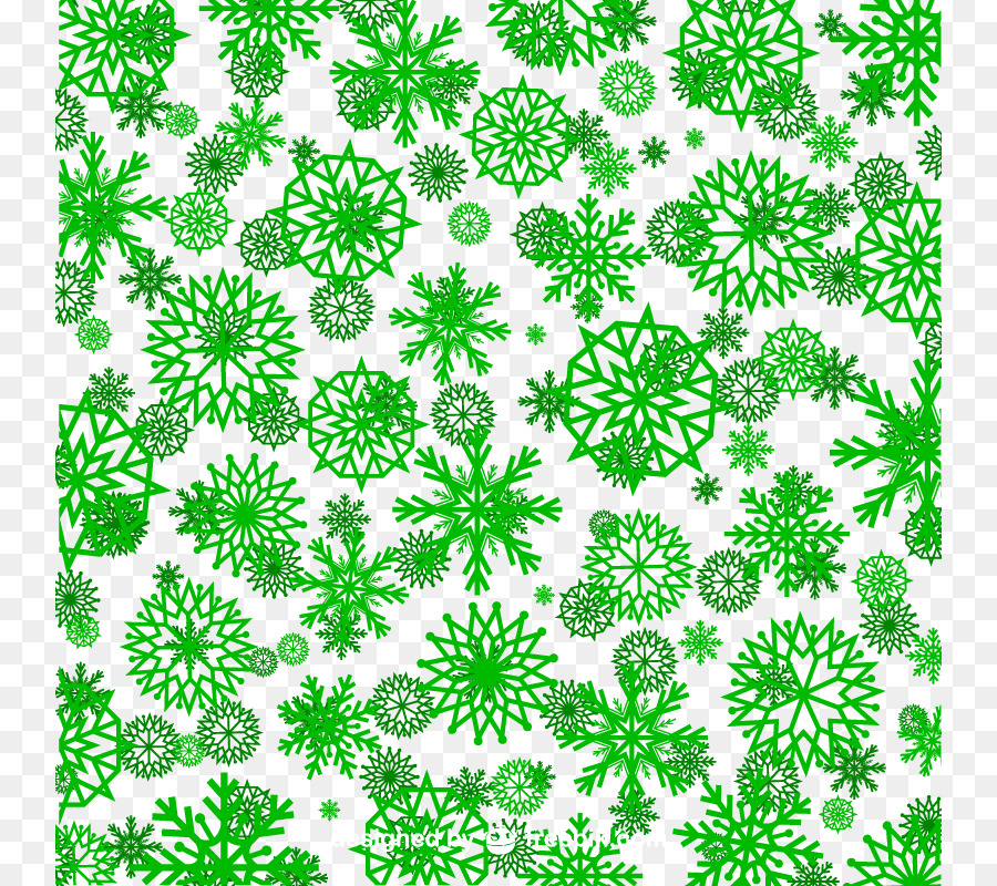 Verde Modello Fiocco Di Neve - Verde fiocco di neve modello seamless sfondo vettoriale materiale