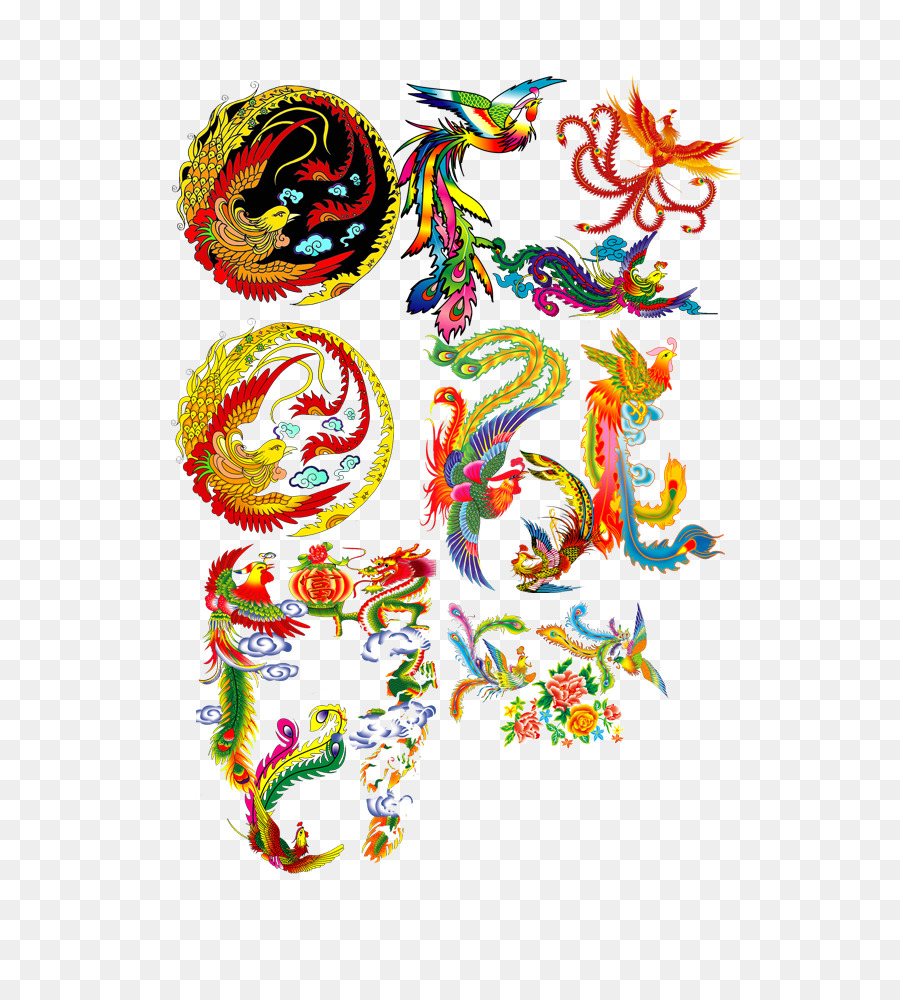 Fenghuang Contea del drago Cinese Clip art - phoenix modello