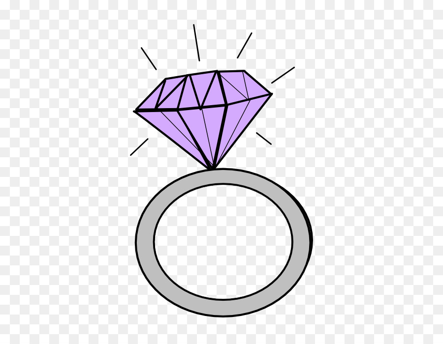 Verlobungsring Diamant-clipart - Cartoon Diamant-ring-purple