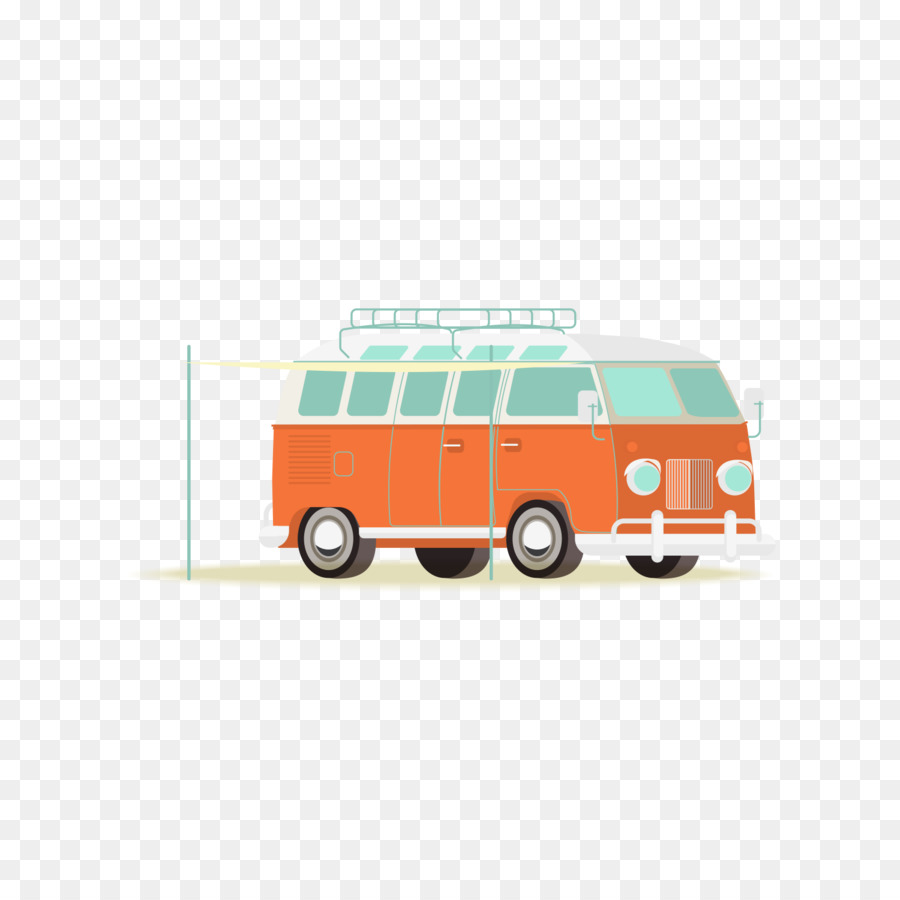 autobus dei cartoni animati - Autobus arancione