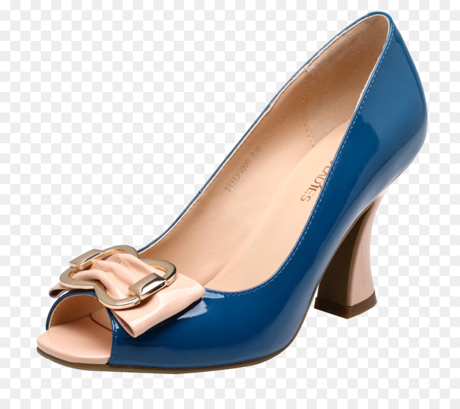 Schuh - Dunkel blau Fisch Mund high heels