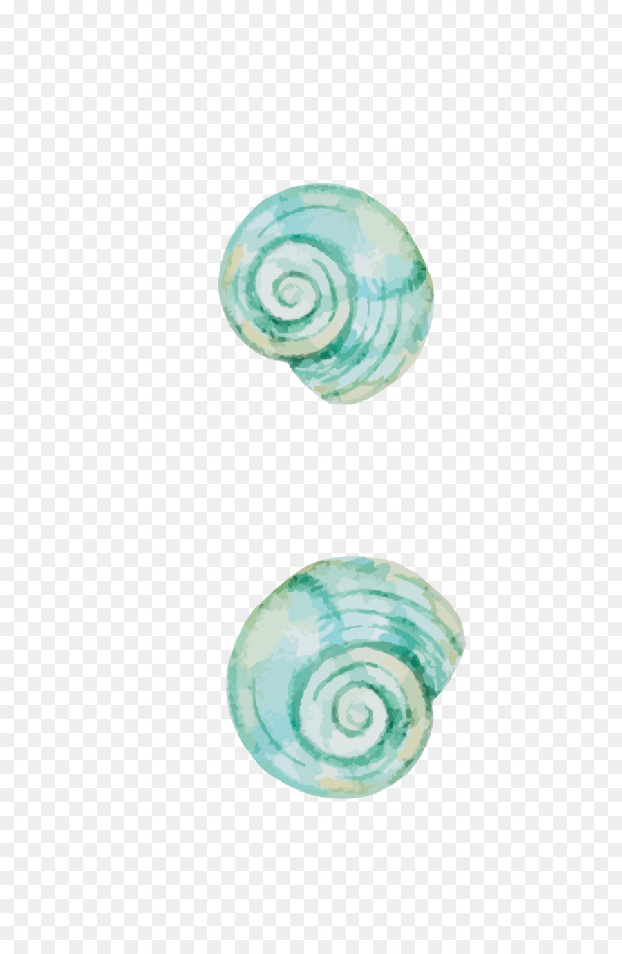 Escargot Molluske shell Orthogastropoda Schnecke - Grüne hand-Bemalte schneckenhaus