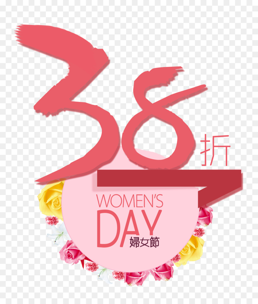 International Womens Day Poster Pubblicitario Donna promozione di Vendite - Sconto per la Giornata della Donna