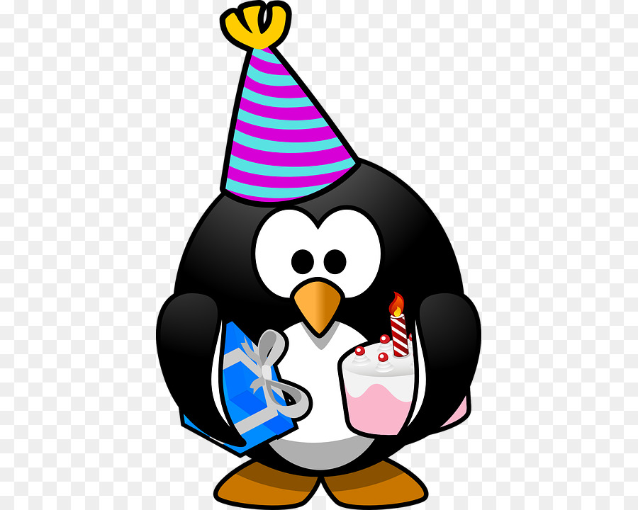 Pinguin-Party hat Geburtstag Clip art - Ein Geschenk für den Pinguin