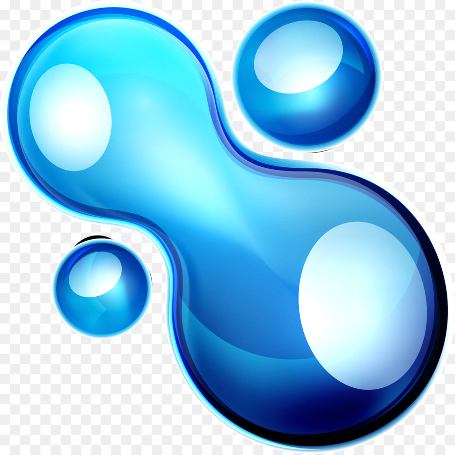 Màu xanh Thả Clip nghệ thuật - Giọt nước màu xanh