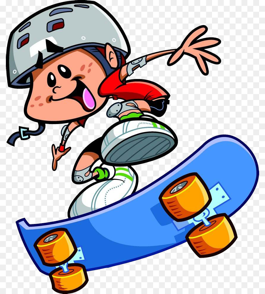 Skateboarding Cartoon Clip Art - Skateboard Kid