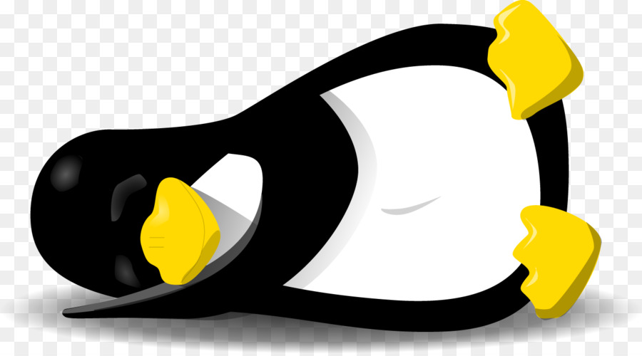 Tux Sonno Linux Clip art - Sdraiato pinguino vettoriale