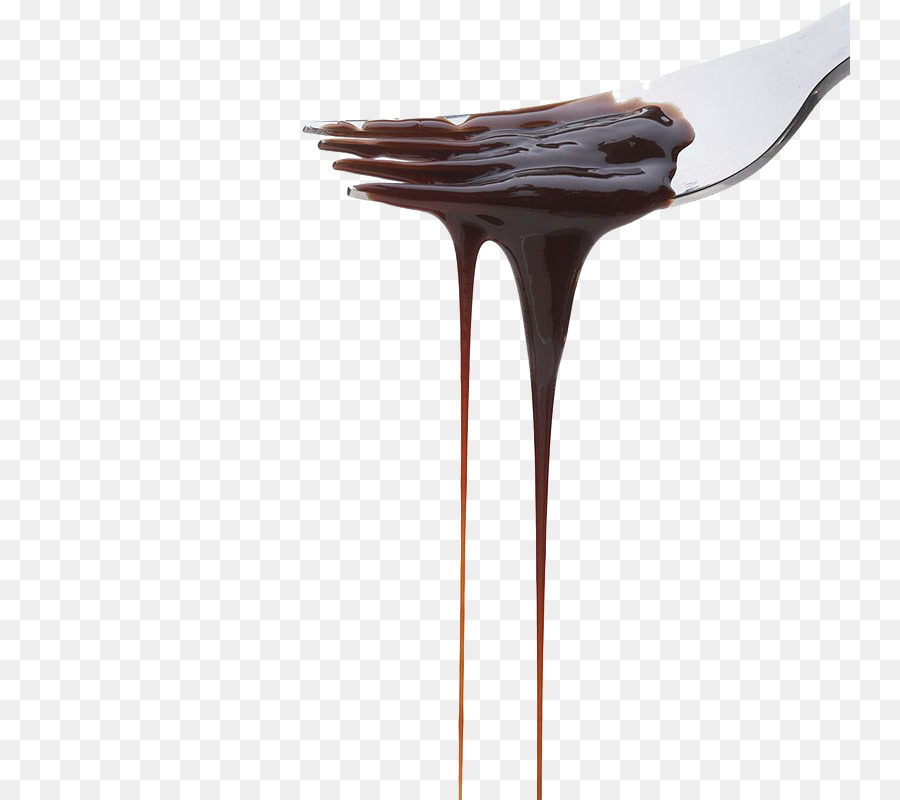 Schokoladen-Sirup Verlustfreie Komprimierung - Gießen Schokolade mit einer Gabel bis