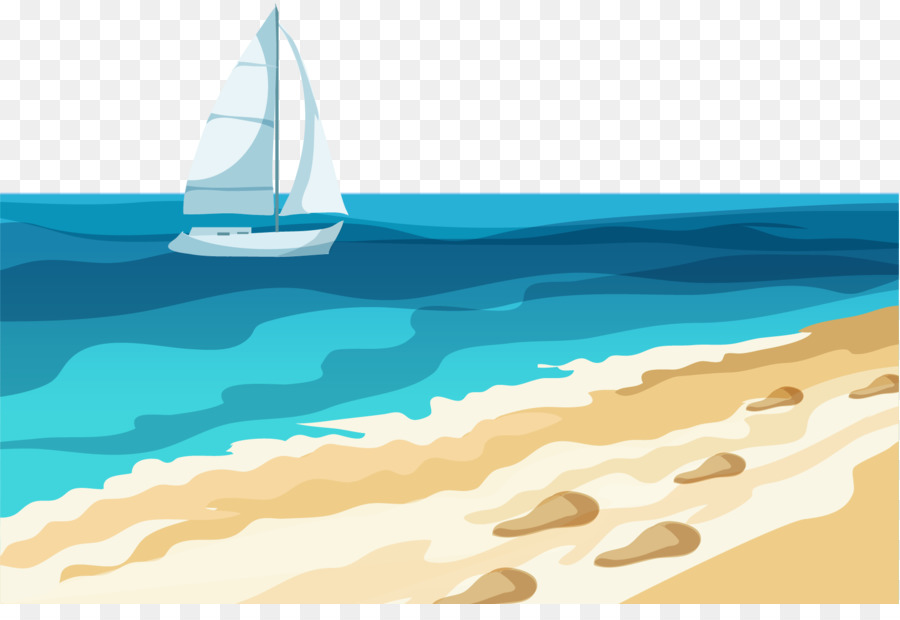 Beach Cartoon png download - 1720*1155 - Free Transparent Sea png Download.  - CleanPNG / KissPNG