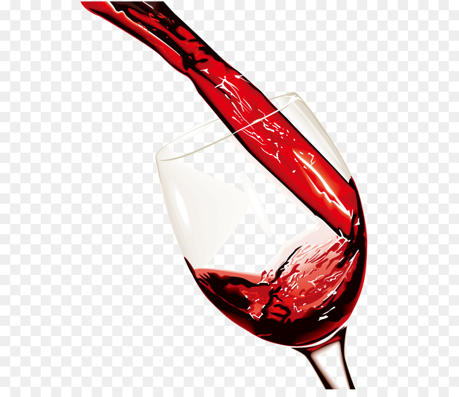 Rotwein Sekt Wein Glas Microsoft PowerPoint - Gießen Sie Rotwein sofort, Vektor material