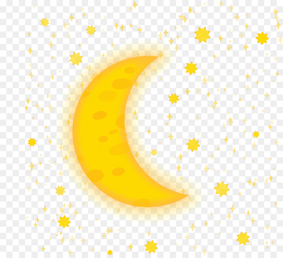 gelb Muster - Vektor Mond