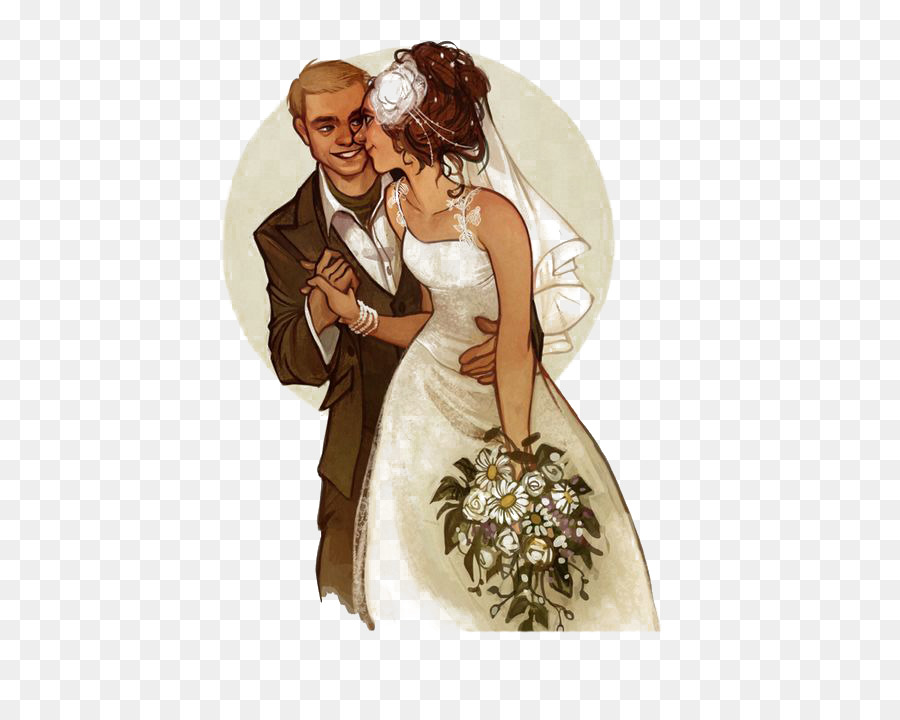 Invito a nozze Sposa Matrimonio Illustrazione - sposare