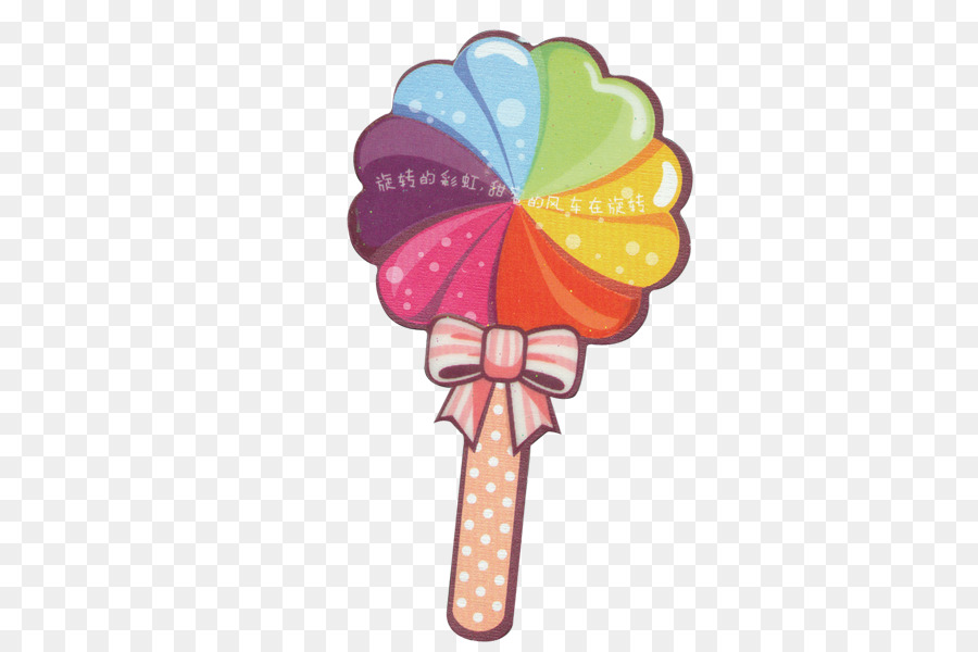 Lollipop Candy Cartoon-Zeichnung - Drehen Regenbogen-lollipop