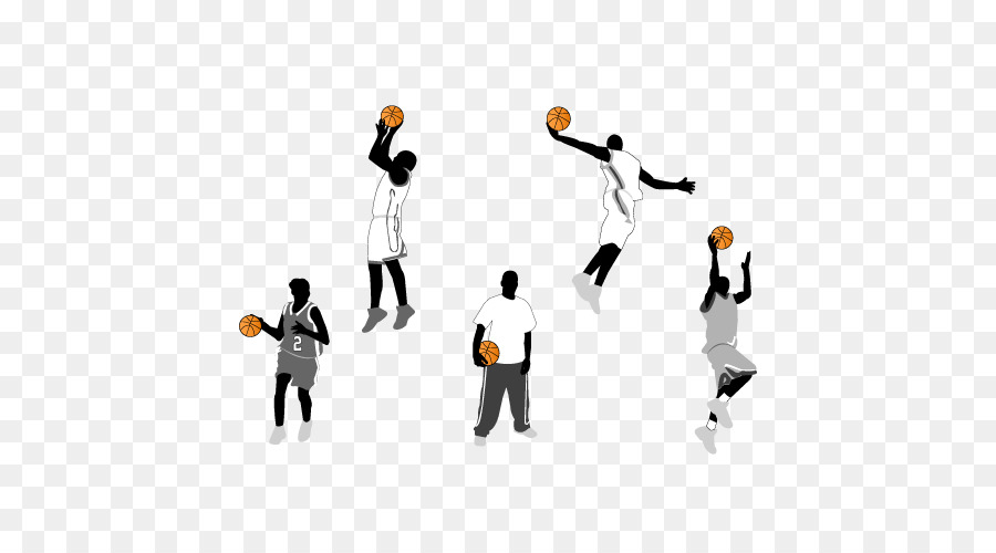 Basketball Action-Figur-Slam-dunk-Clip art - Vektor-Fuß-basketball-Spieler
