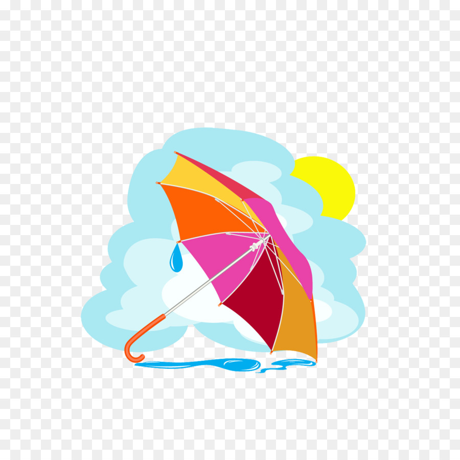 Cartoon Regenschirm Zeichnung Royalty-free - Farbe cartoon umbrella