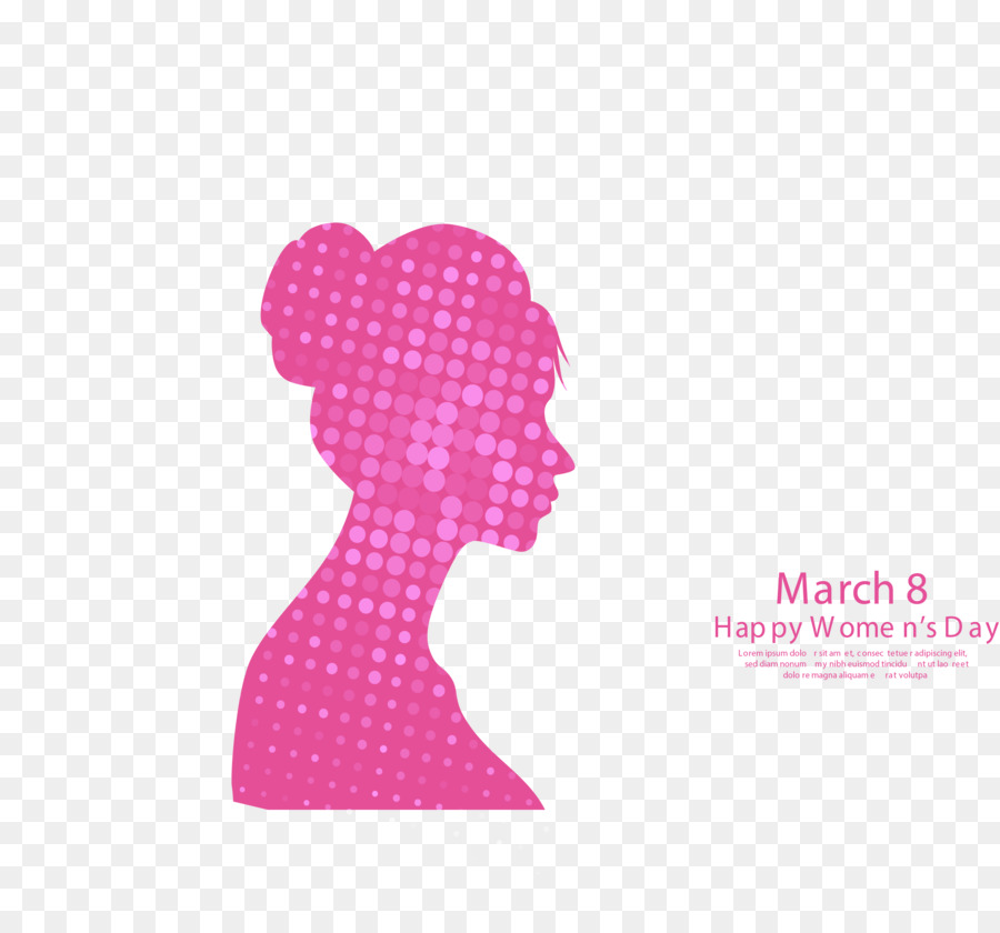 Internationale Frauen-Tag 8. März Frau - Rosa 8. März Frauentag Plakat