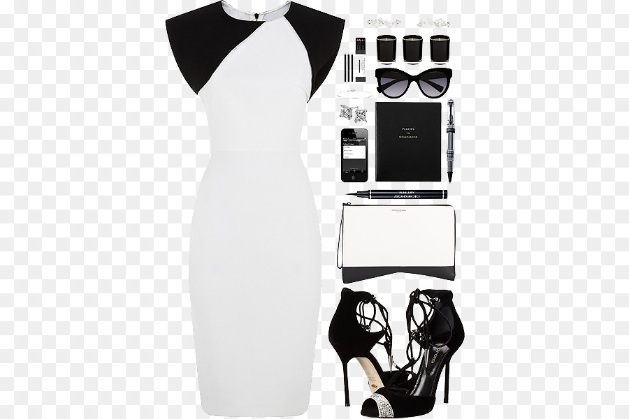 Kleid Fashion Schal Ärmel Weiß - Frauen-Licht-Luxus mit Einfachheit