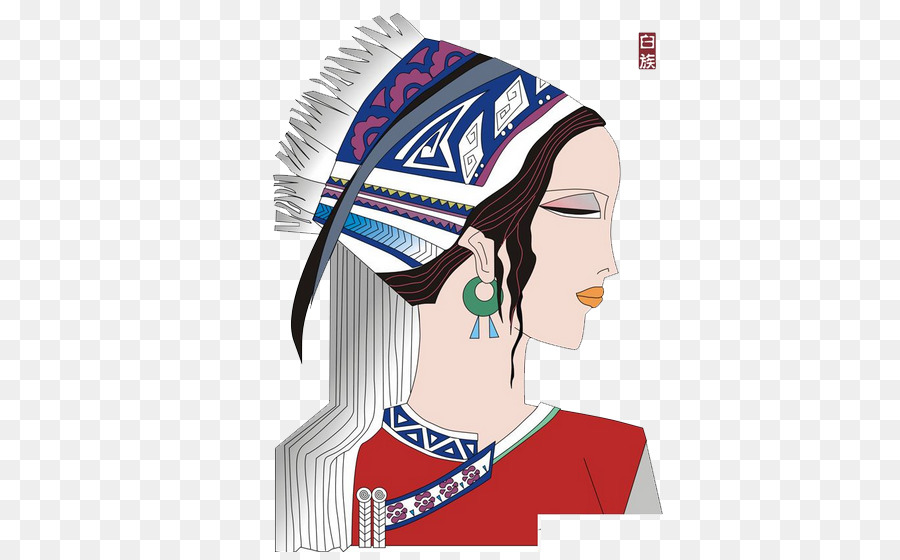 Dali Bai Leute-Illustration - Weiße Frauen