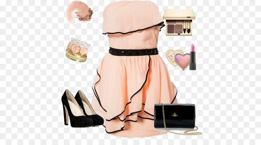 Abito da Cocktail Moda Abbigliamento Minigonna - Multistrato abito rosa Reggiseno