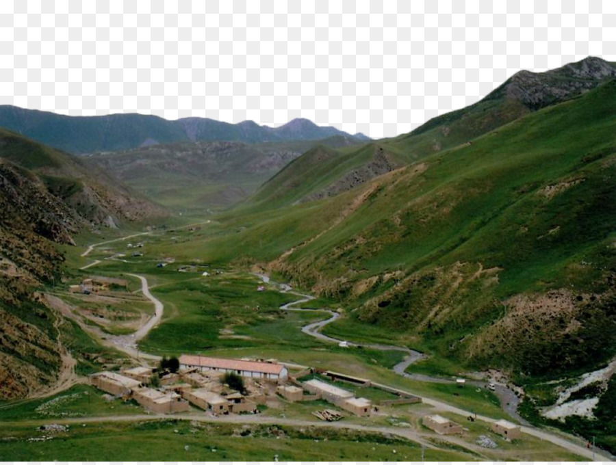 Qinghai Bacino Del Tarim Bacino Qaidam Deserto Del Gobi Bacino Del Congo - Strada tortuosa