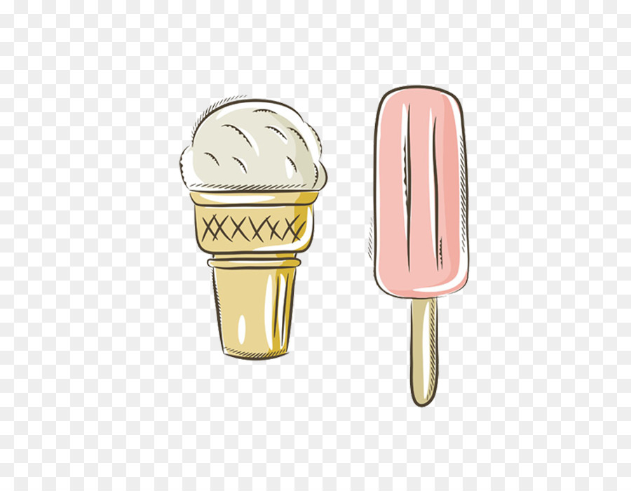 Eis-Eis-Kuchen-Cartoon - kreative ice cream