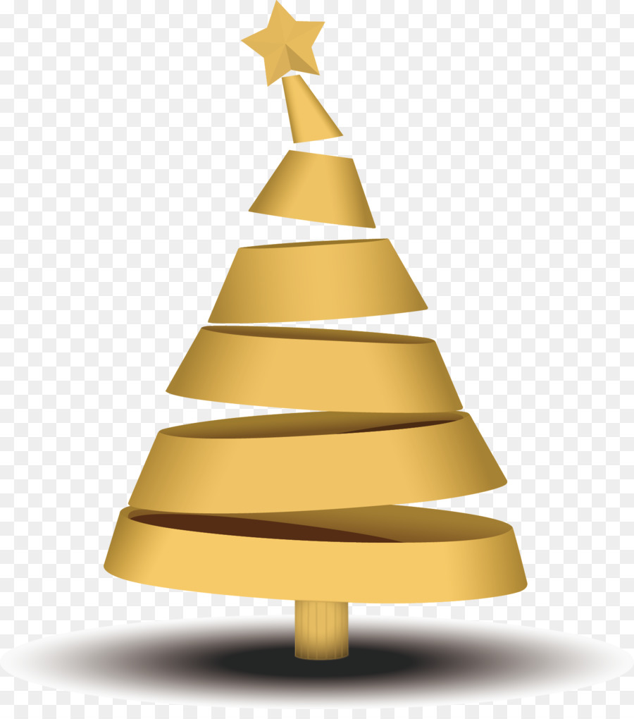 Weihnachtsbaum Band - Weihnachtsbaum-Deko-Elemente golden ribbon-free material