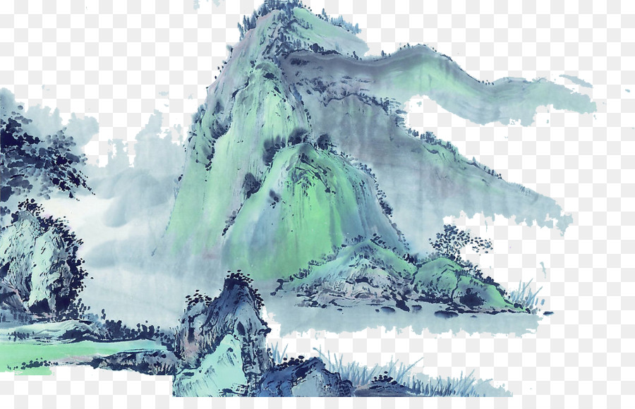 Trung Quốc bức tranh phong Cảnh Mực rửa sơn - núi png tải về - Miễn phí  trong suốt Màu Nước Sơn png Tải về.