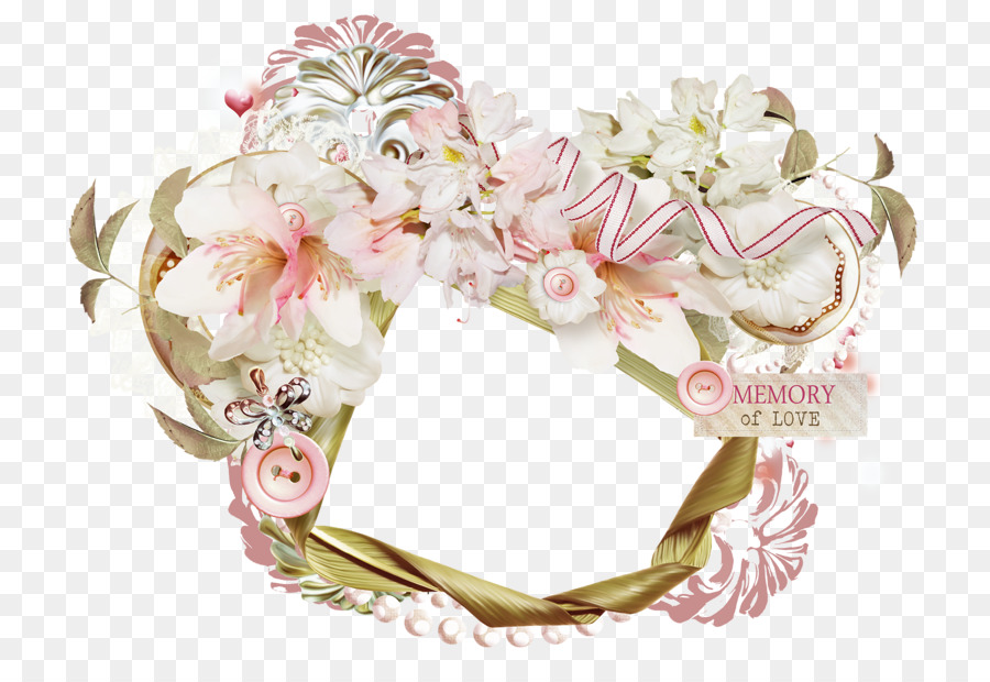 clip art - Letterario piccolo fresco giglio rosa bordi decorativi