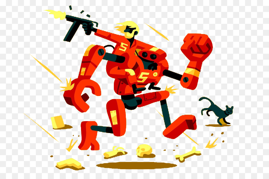 Toy Pudel Robot Illustration - Kampf-Roboter